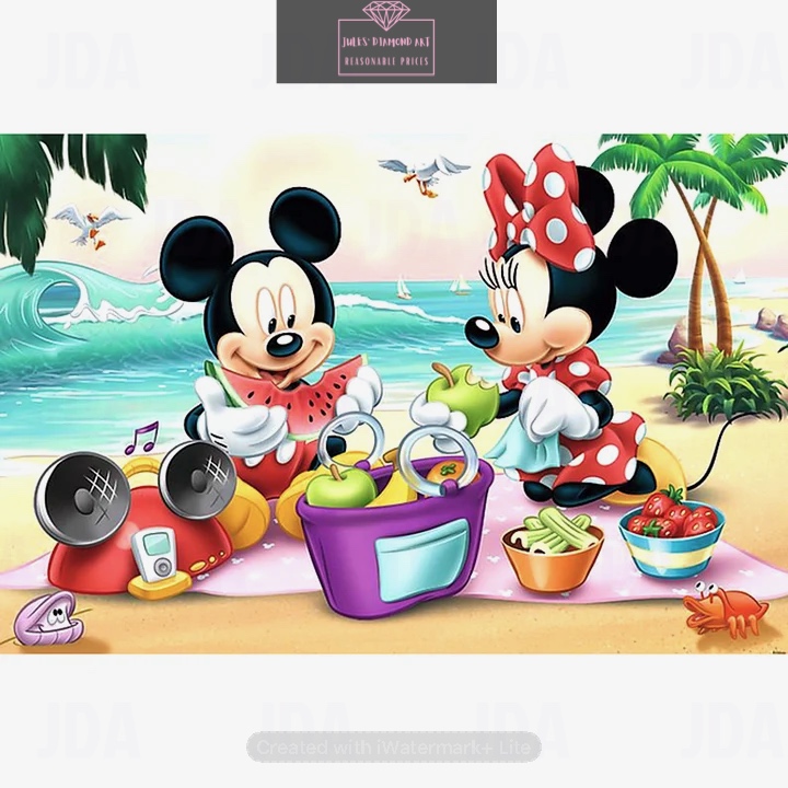 Mickey Mouse 30*40cm full round drill diamond painting