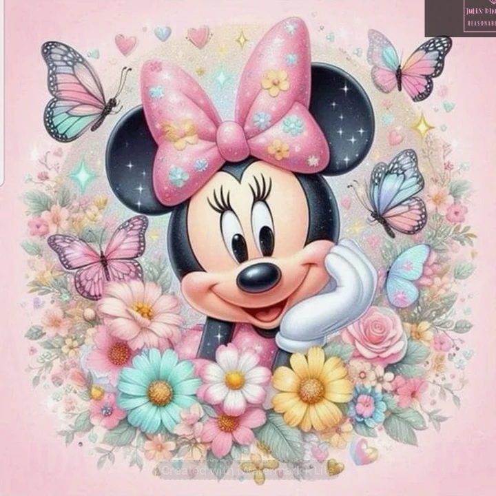 Mickey Mouse 30*30cm full round drill diamond painting