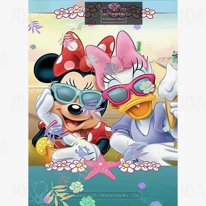 Mickey Mouse Donald Duck 30*40cm full round drill diamond painting