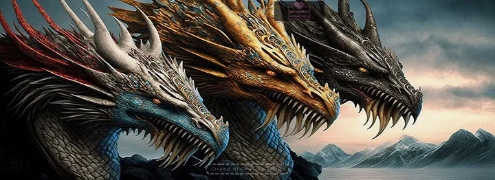 Dragons 35*85cm full round drill (40 colours) diamond painting