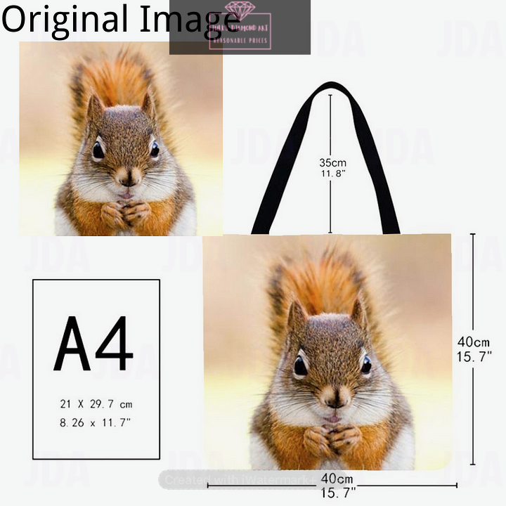 Photo Customised Printed Linen Tote Bag 40*40