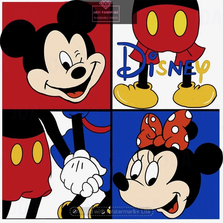 Mickey Mouse 30*30cm full round drill diamond painting