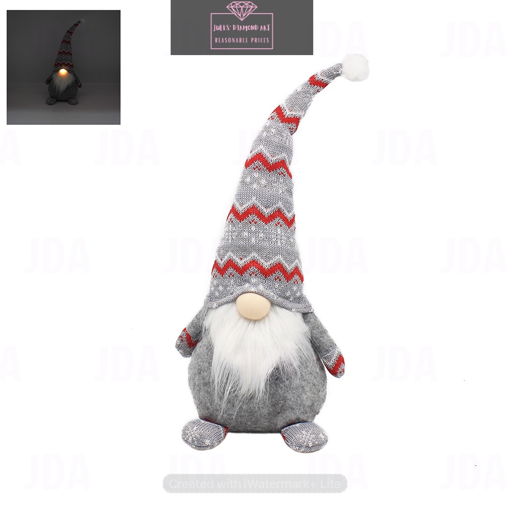 Xmas Light Up Gonk Grey 45cm