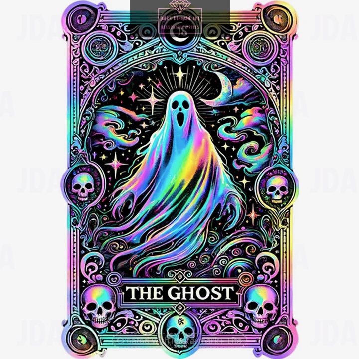 Ghost Card 40*60cm full round drill diamond painting with AB drills