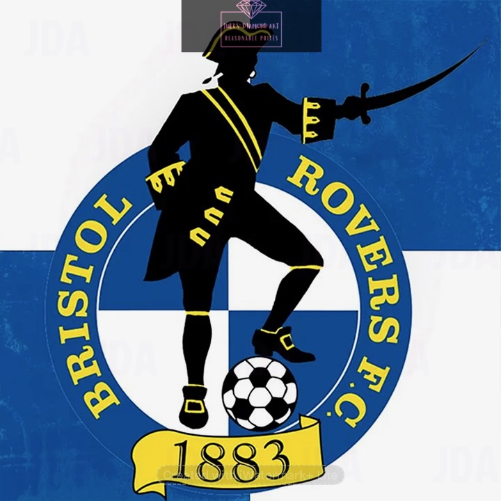 Bristol Rovers Football Club 40*40cm full round drill diamond painting with AB drills