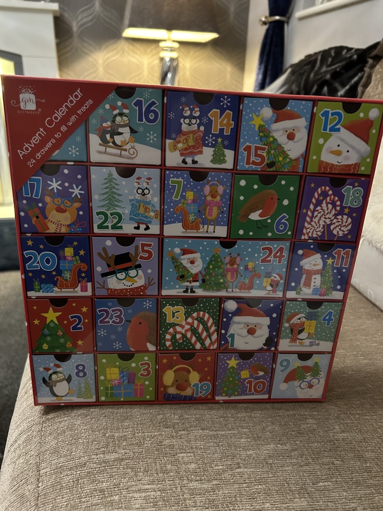 Cardboard Advent Calendar