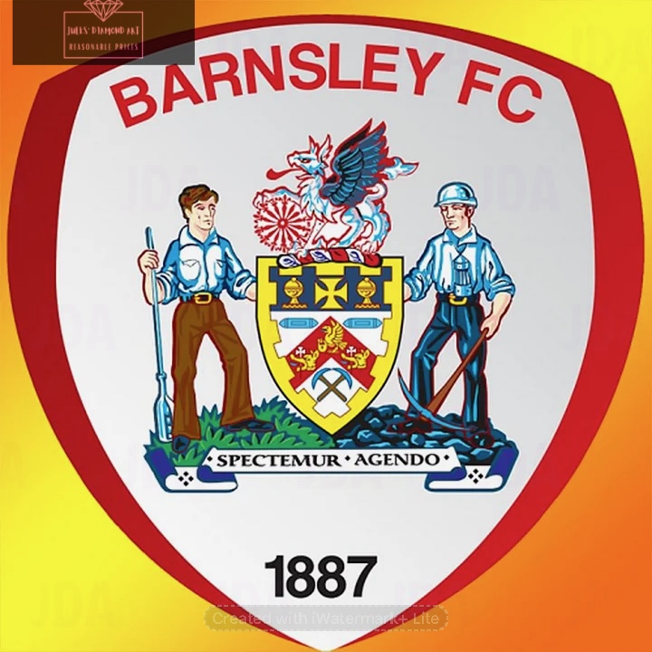 Barnsley Football Club 50*50cm full round drill diamond painting wit  AB drills