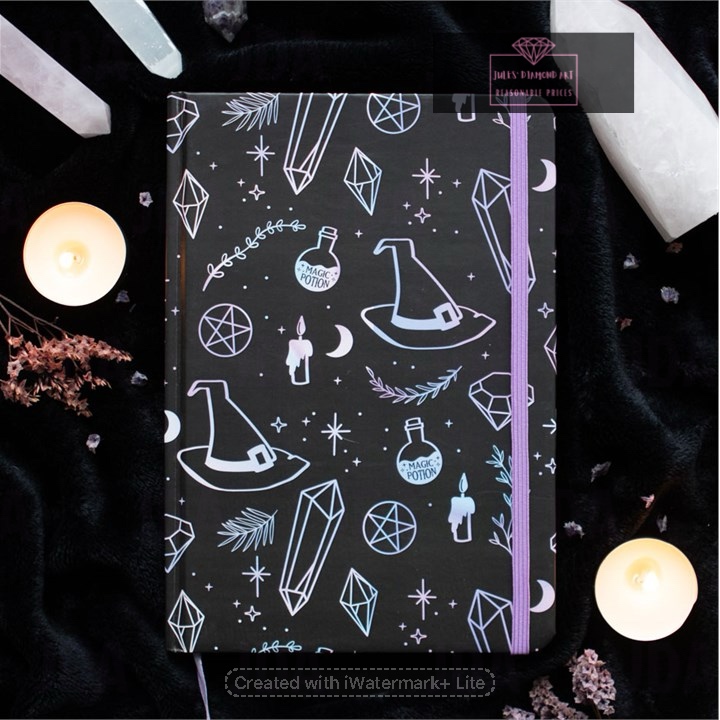 Crystal Witch Print A5 Notebook