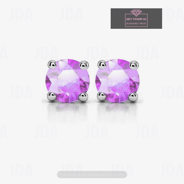 Purple Stud Earrings