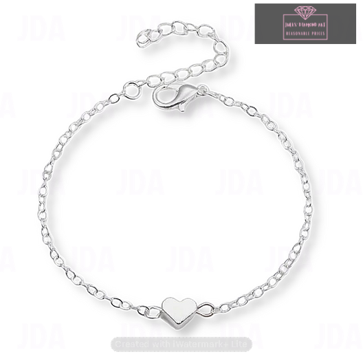 Silver Heart Bracelet