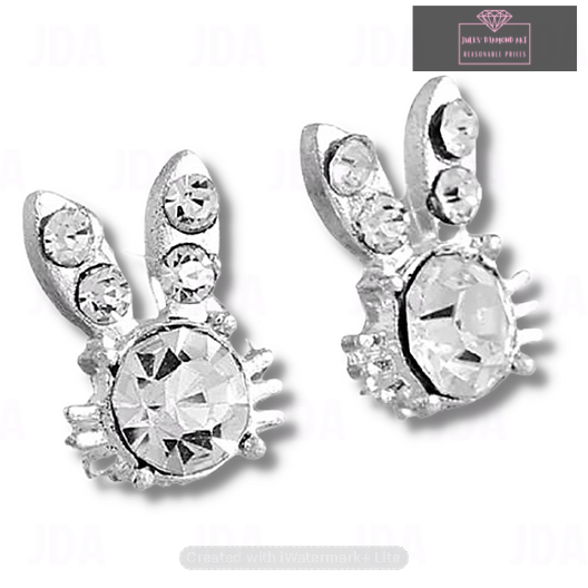 Crystal Bunny Earrings