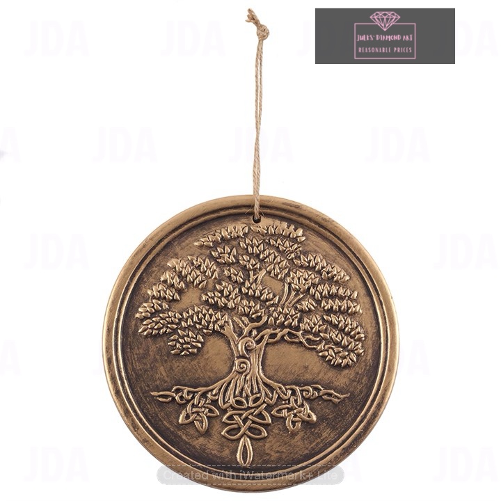 Bronze Terracotta Tree of Life Plaque by Lisa Parker