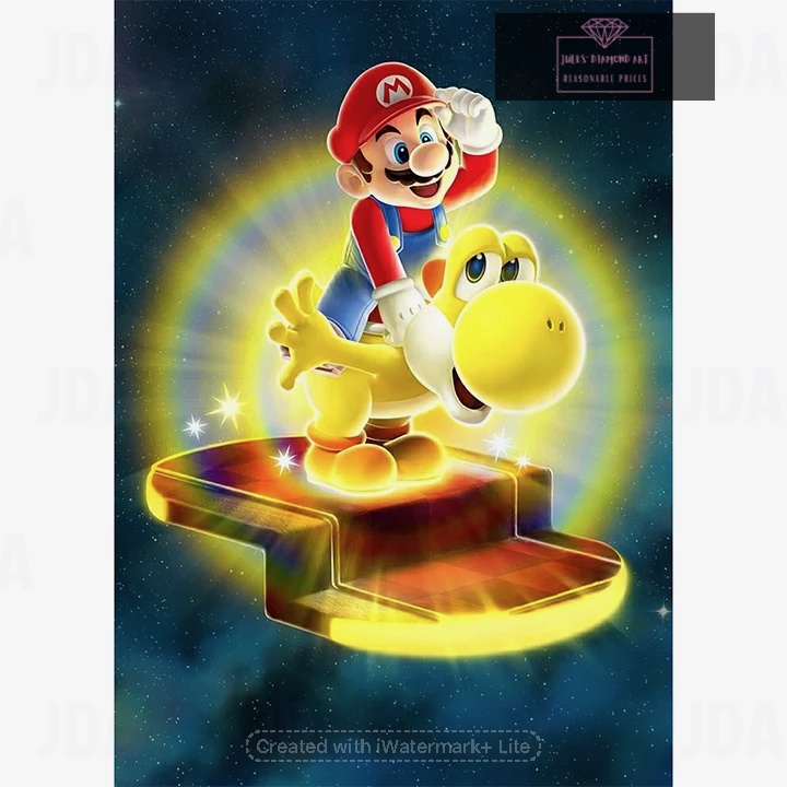 Anime Character Mario 30*40cm full round drill diamond painting