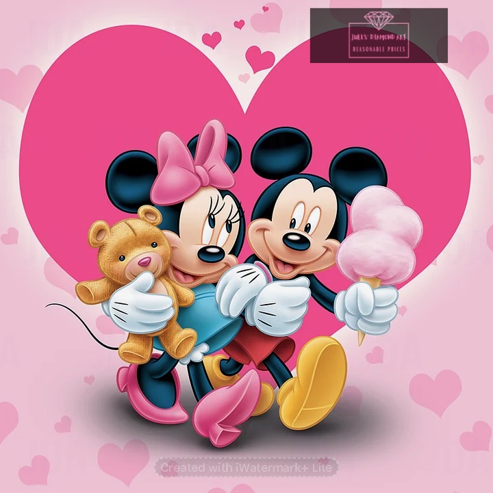 Cartoon Mouse 30*30cm full round drill diamond painting