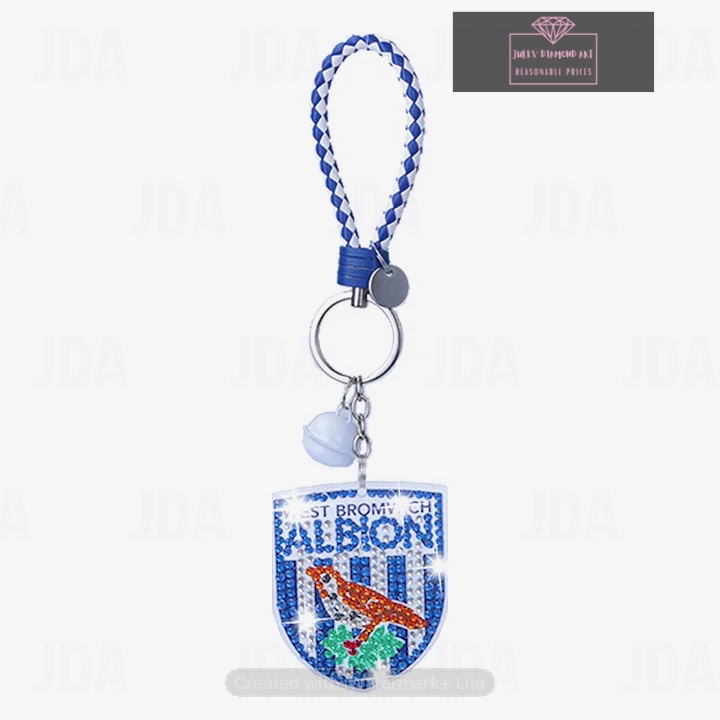 WBA Football Keychain Double Sided Diamond Painting