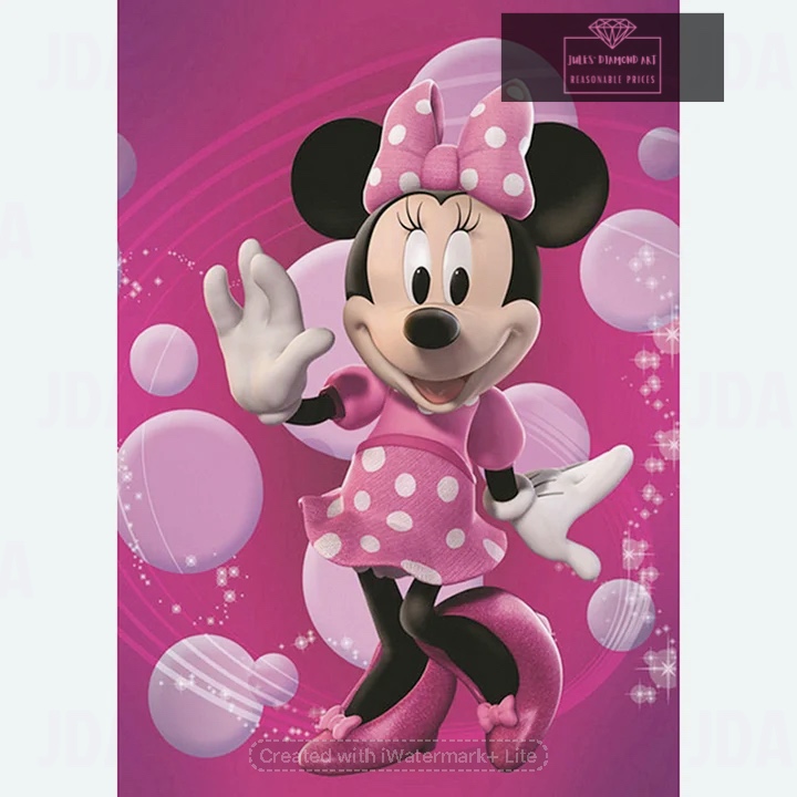 Minnie Mouse 30*40cm full round drill diamond painting