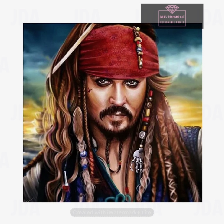 Pirates of the Caribbean 50*50cm full round drill diamond painting