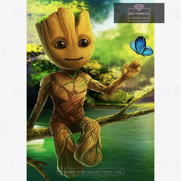 Groot 30*40cm full round drill diamond painting