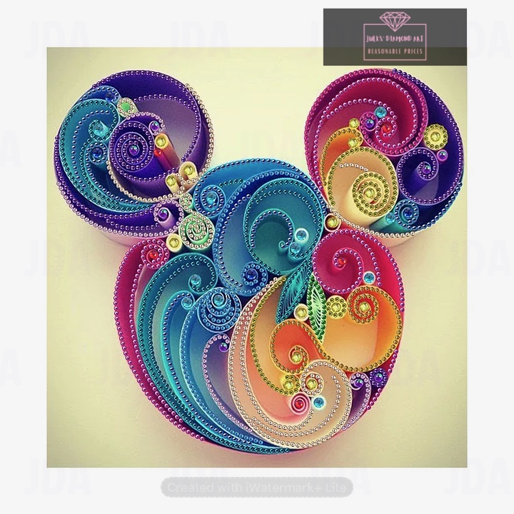 Mouse Part 30*30cm special shaped drill diamond painting