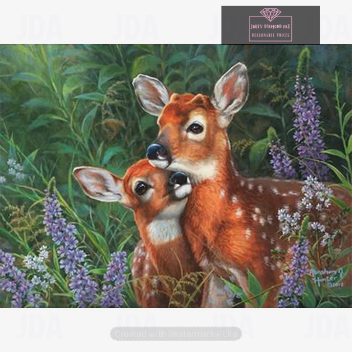 Deer 40*30 full round drill diamond painting