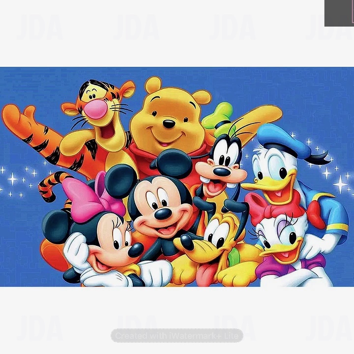 Cartoon Characters 60*40cm full round drill diamond painting