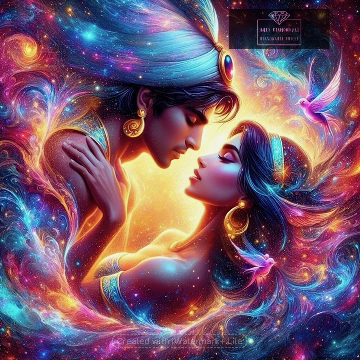 Disney Aladdin 40*40cm full round drill diamond painting