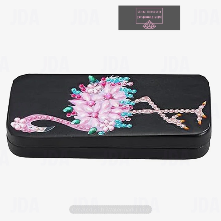 Bird Diamond Painting Eyeglasses Case