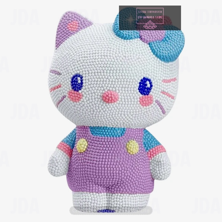 Vinyl Kitty Diamond Painting Piggy Bank