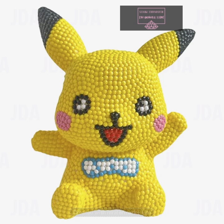 Vinyl Pikachu Diamond Painting Piggy Bank