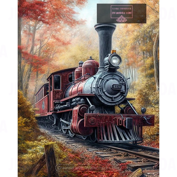 Train 40*50cm full square drill diamond painting