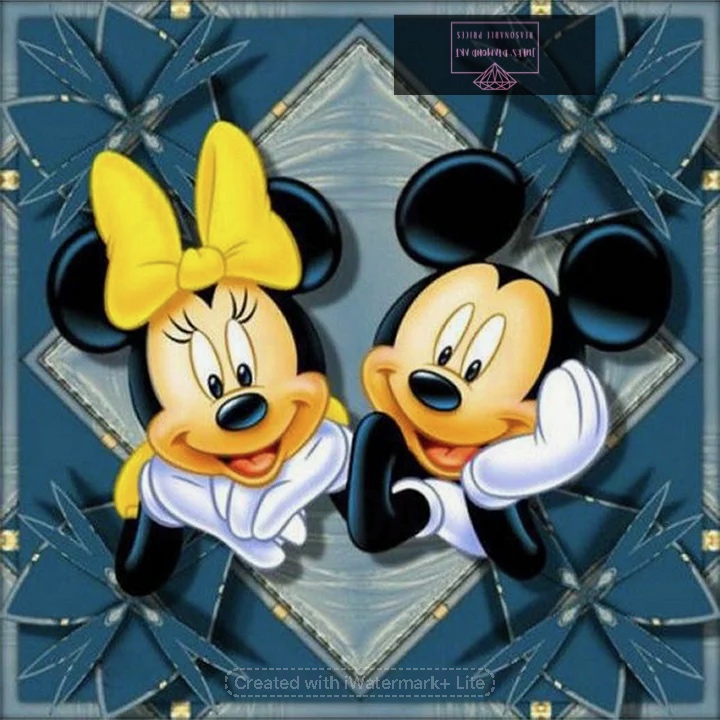 Disney Mickey Mouse 30*30cm full round drill diamond painting