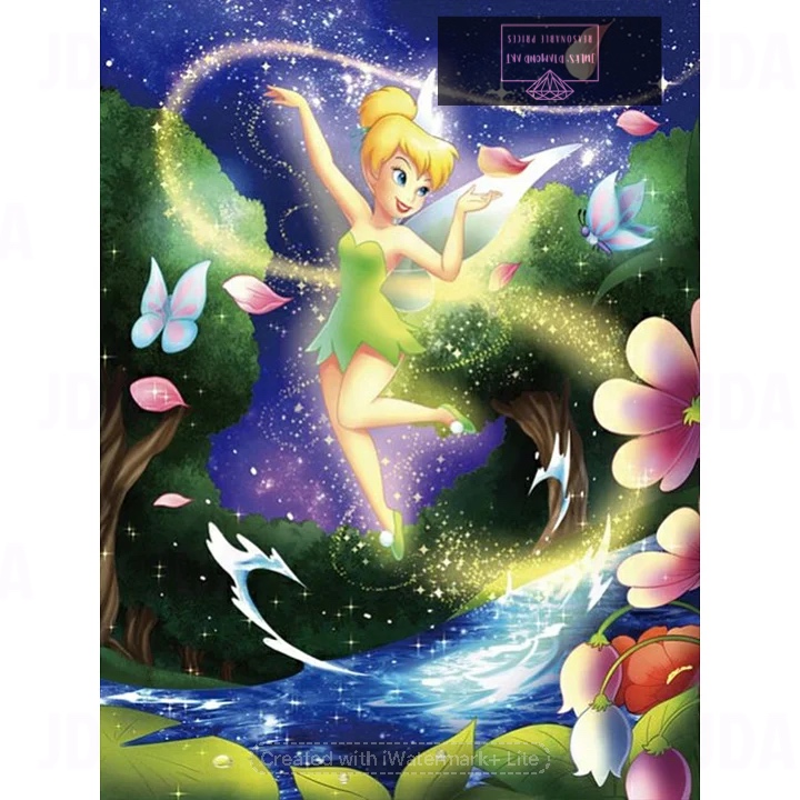 Disney Tinkerbell 30*40cm full round drill diamond painting