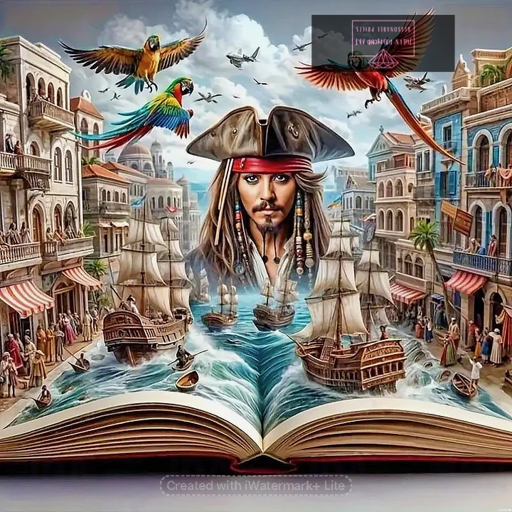 Pirates of The Caribbean 50*50cm full round drill (40 colours) diamond painting