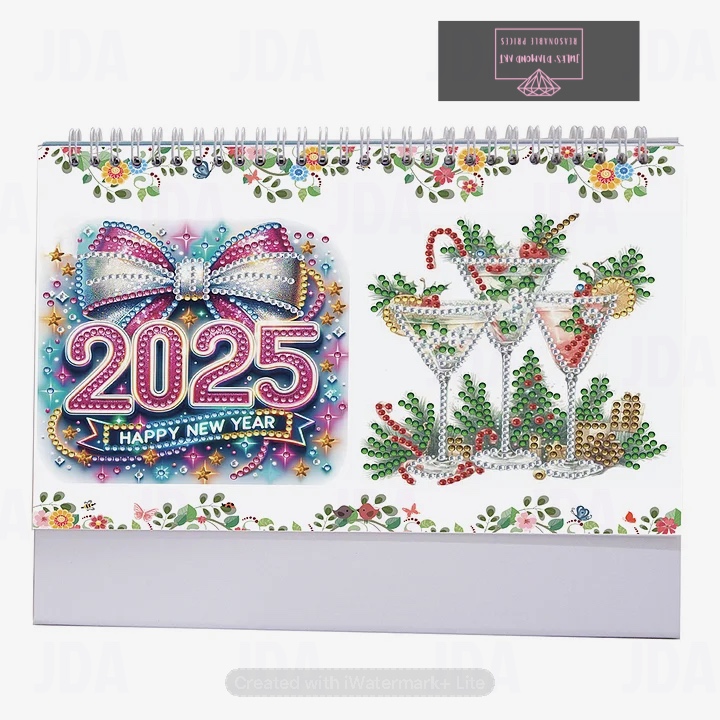 2025 Special Shape Diamond Painting Desk Calendar