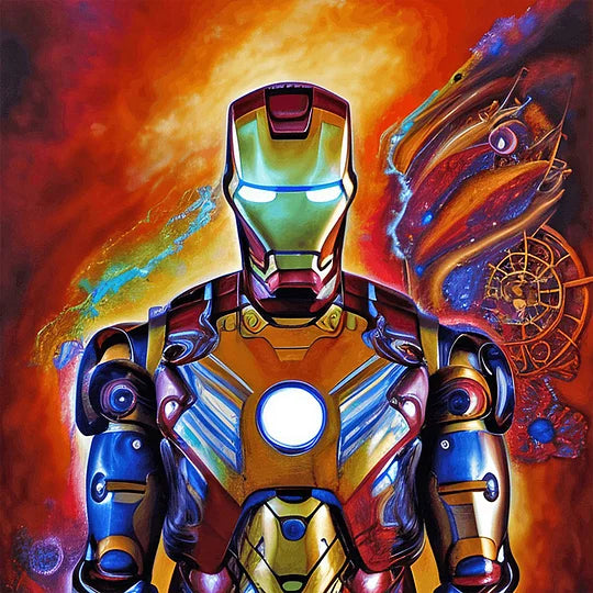 Iron Man 30*30cm full round drill diamond painting