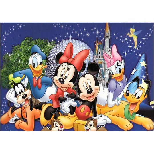 Full 11CT Counted 65*40cm Cross Stitch Disney