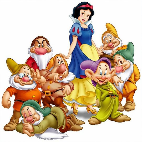 Full Round Drill Diamond Painting 30*30cm Snow White And The Dwarfs