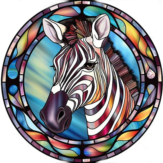 Zebra 30*30cm full round drill diamond painting