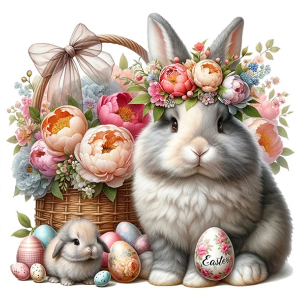 Easter Bunny 40*40cm full square drill diamond painting