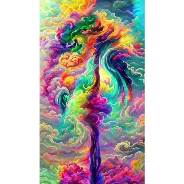 Colour cloud 40*70cm full square drill diamond painting with AB drills