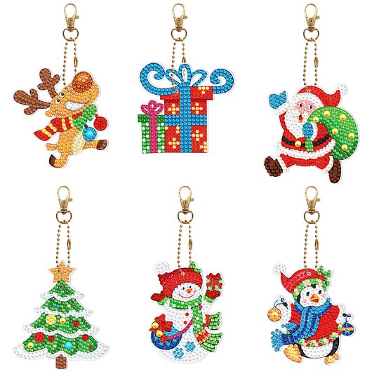 Christmas Gifts Diamond Painting Keychain