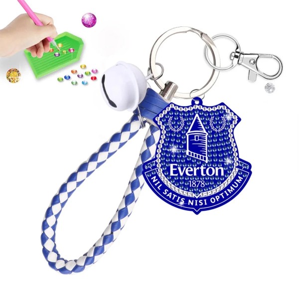 Double Sided Diamond Painting Keychain Everton