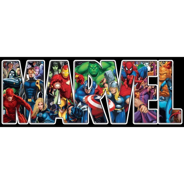 Marvel Character Collection 105*40cm (canvas) full round drill diamond painting