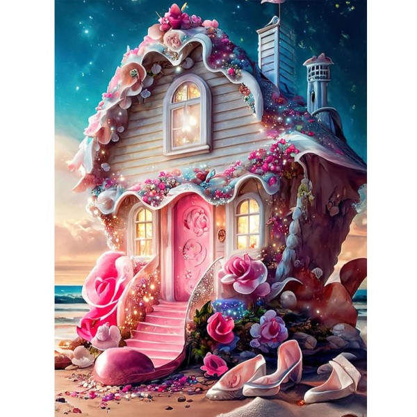 House 30*40cm full square drill diamond painting