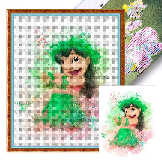 LILO Full 11CT Pre-stamped 40*50cm Cross Stitch