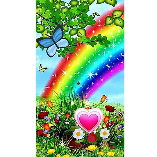 Rainbow 40*70cm full round drill diamond painting