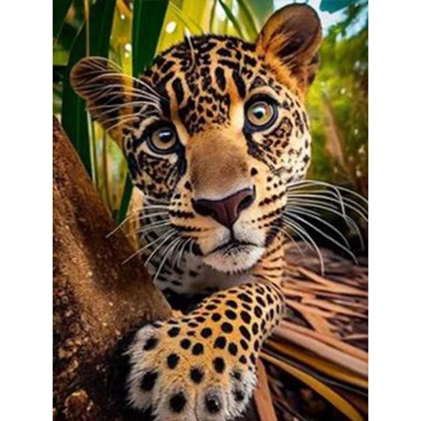 Leopard 30*40cm full square drill diamond painting