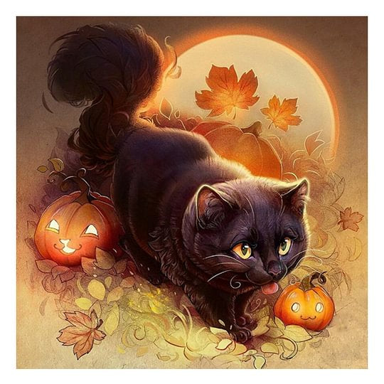 Halloween 30*30cm full round drill diamond painting