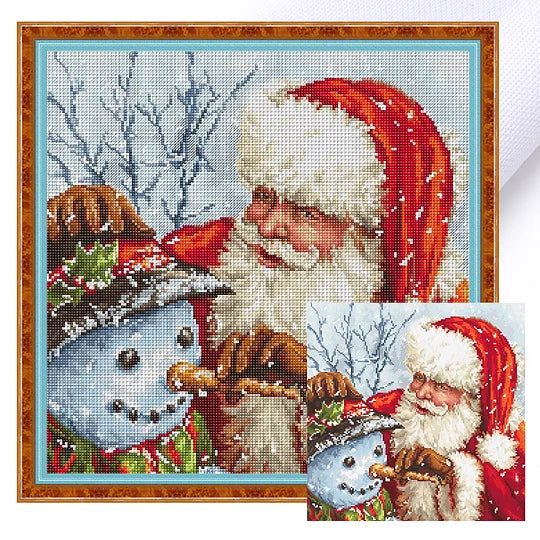 Santa Claus Full 11CT Counted 40*40cm Cross Stitch