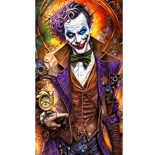 Clown 40*70cm full round drill diamond painting